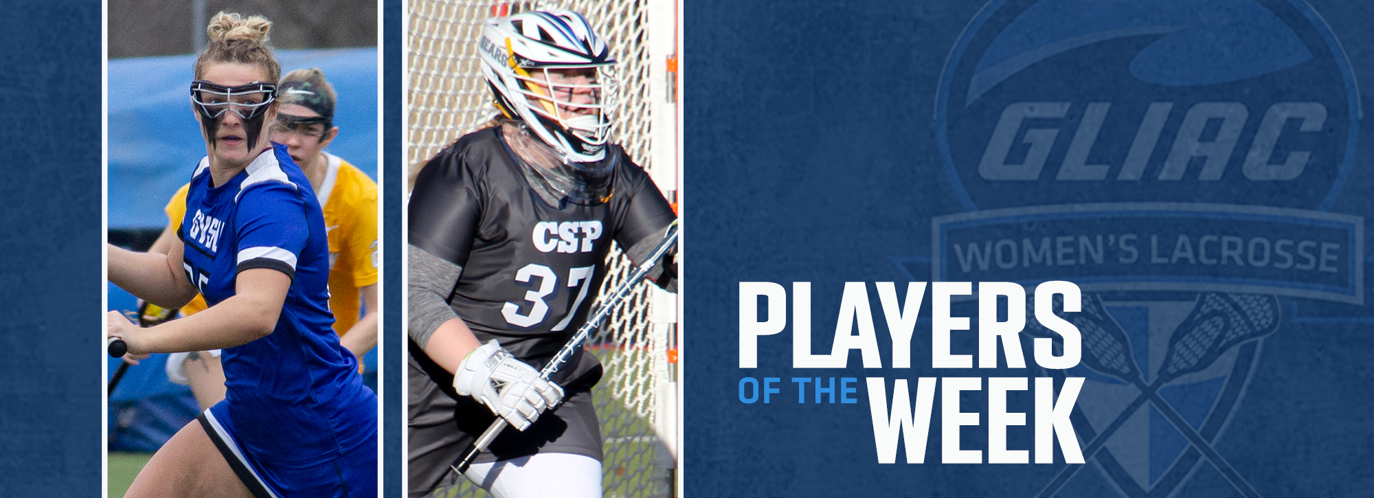 GVSU's Champagne and CSP's McDole earn women's lacrosse weekly honors