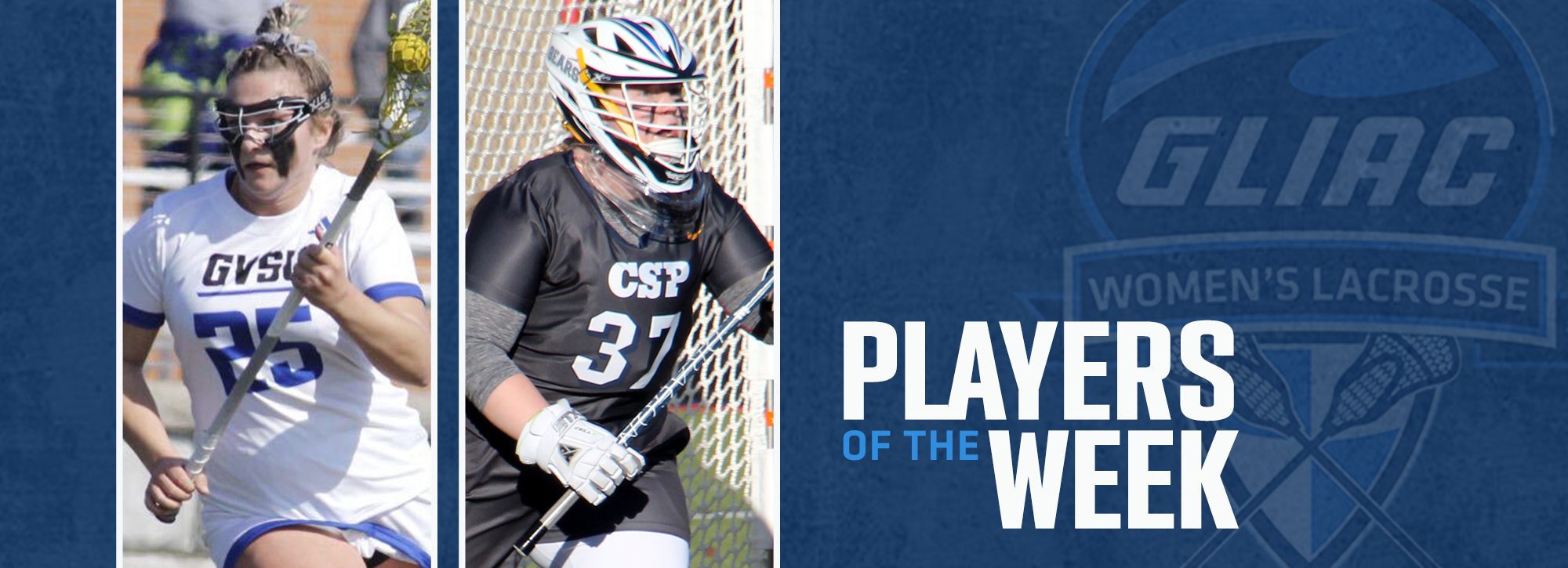 GVSU's Champagne and CSP's McDole earn women's lacrosse weekly awards