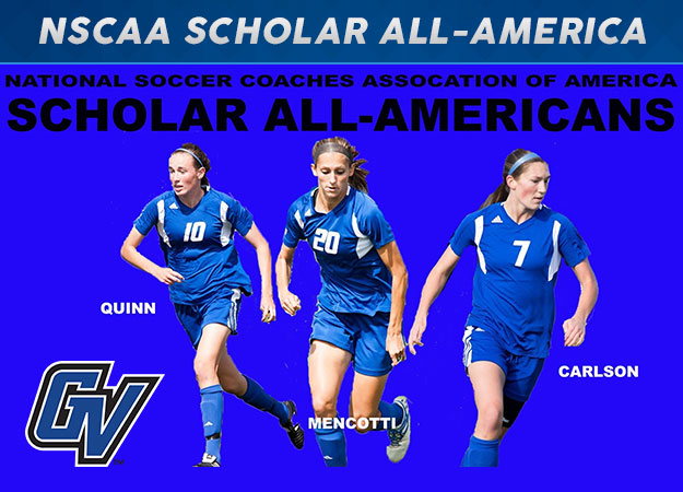 GVSU's Mencotti Named NSCAA Scholar Player of the Year, Three Lakers Named to Scholar All-American Teams