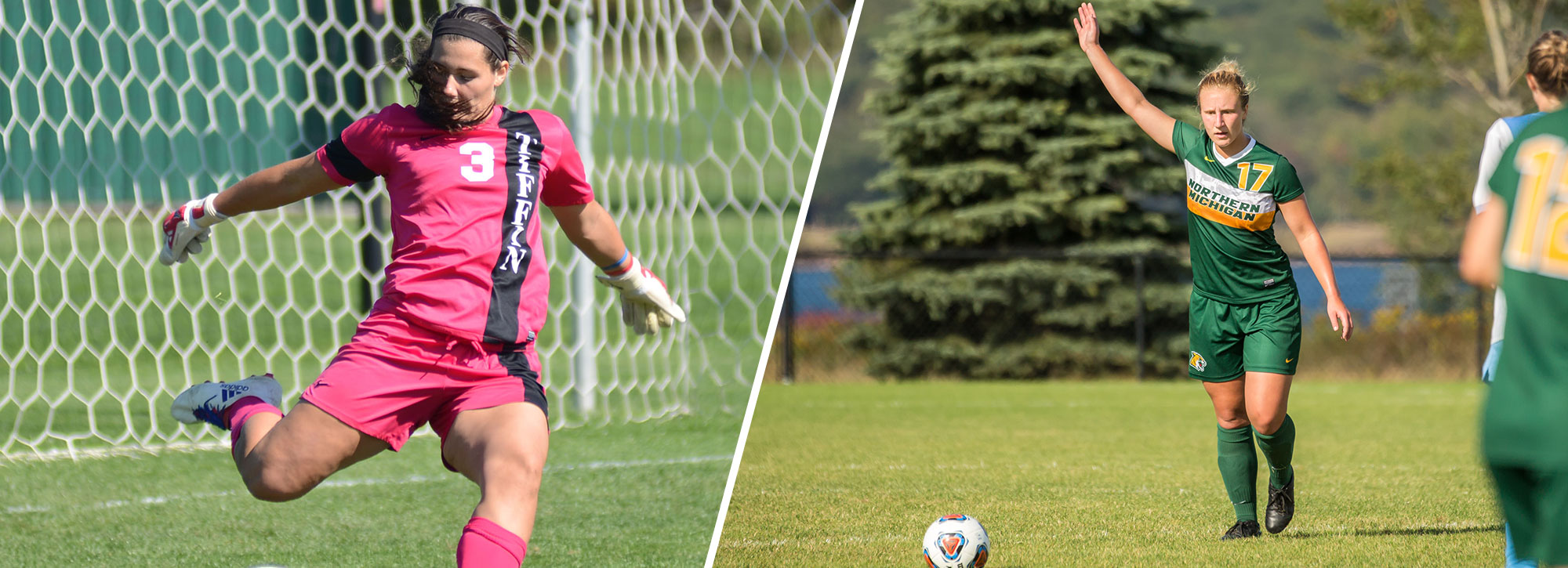 Northern Michigan's Milam, Tiffin's Ortenzi Selected GLIAC Women's Soccer Players of the Week