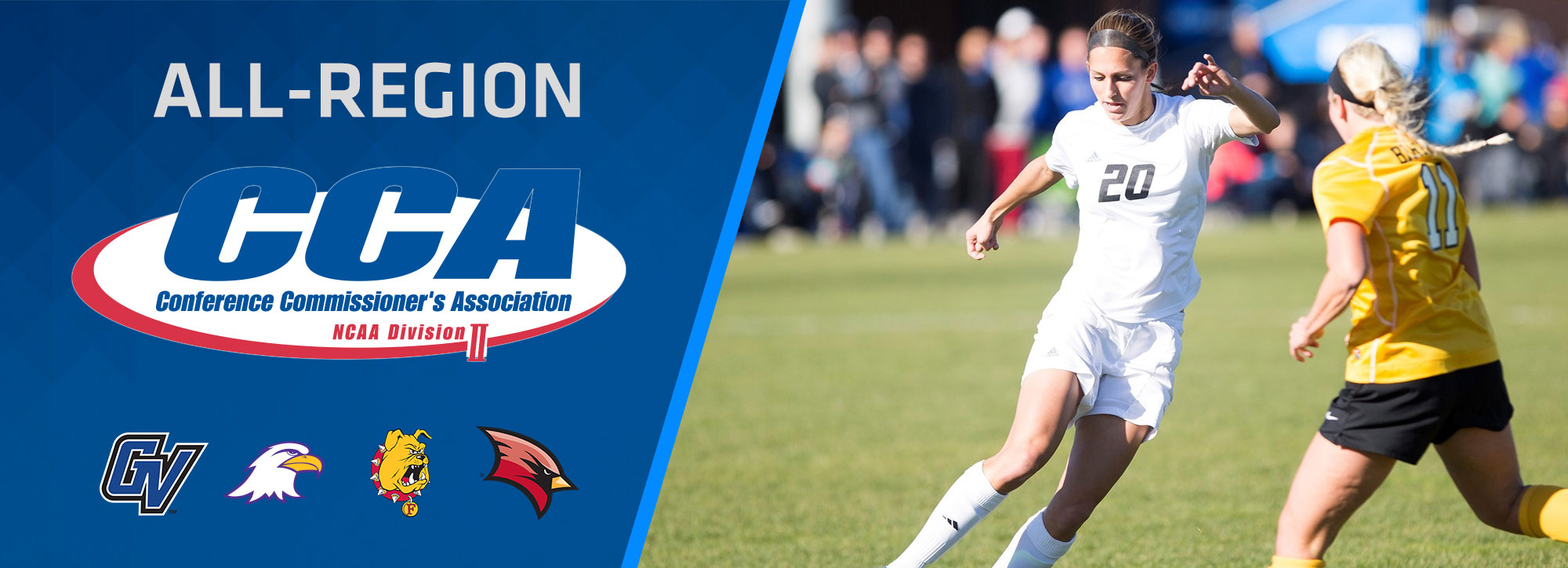 GVSU's Mencotti Named D2CCA Women's Soccer Midwest Region Player of the Year; Nine Honored