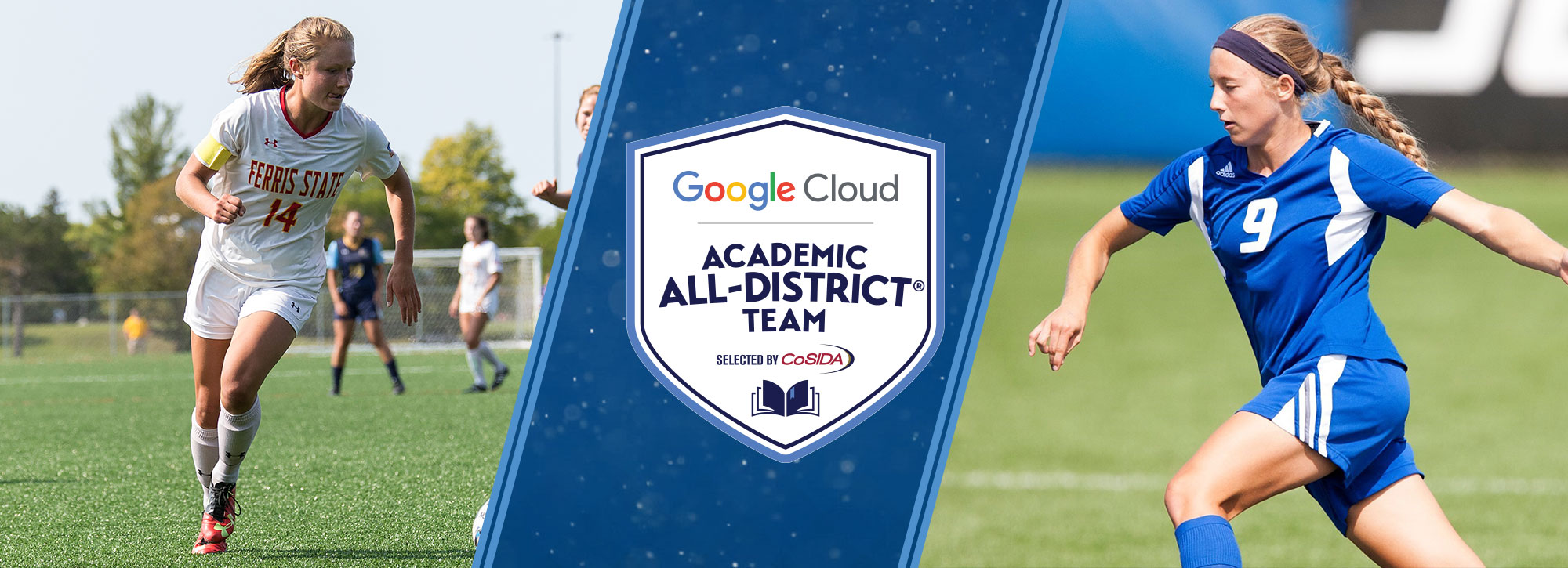 Ferris State's Dubbert, Grand Valley State's Ham Honored Google Cloud Academic All-District