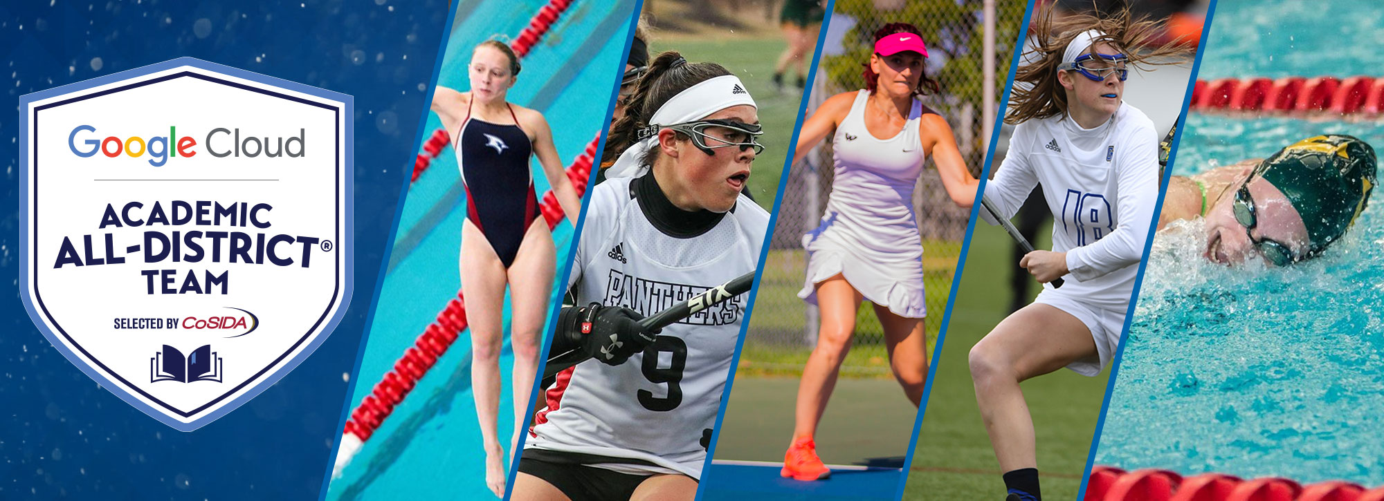 Five Selected Google Cloud Academic All-District Women's At-Large Honorees