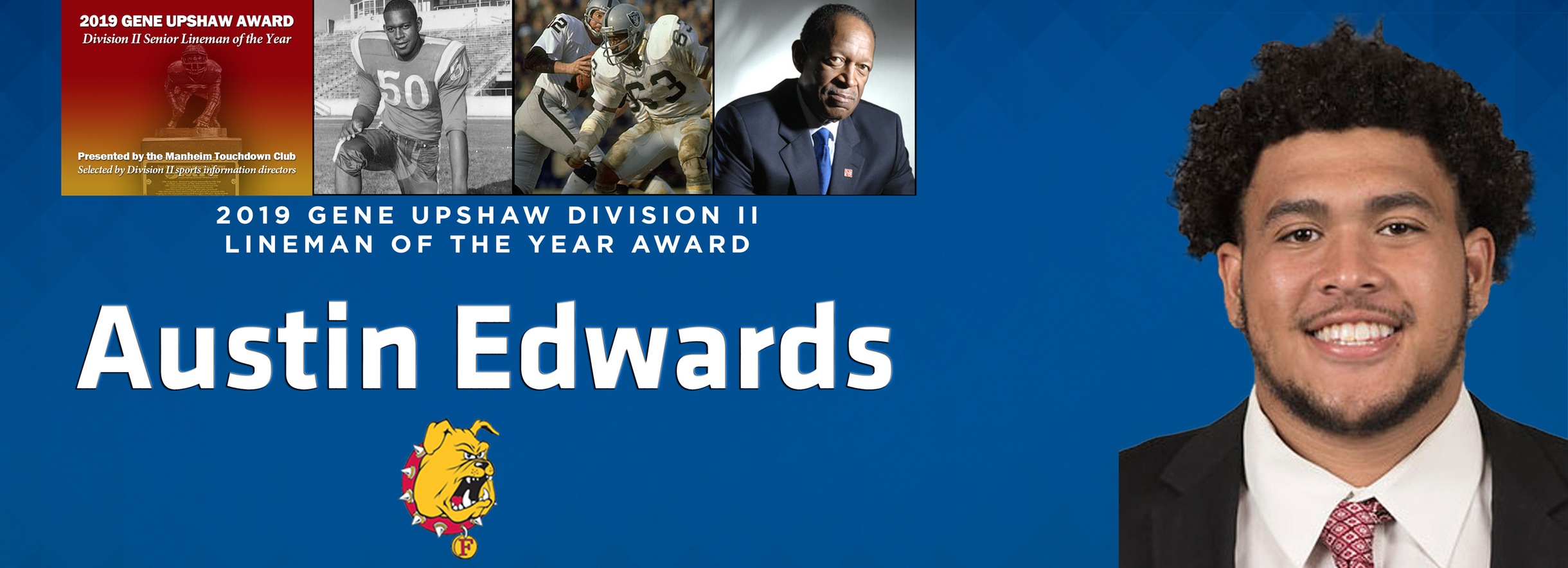 FSU's Austin Edwards Wins 2019 Gene Upshaw Award