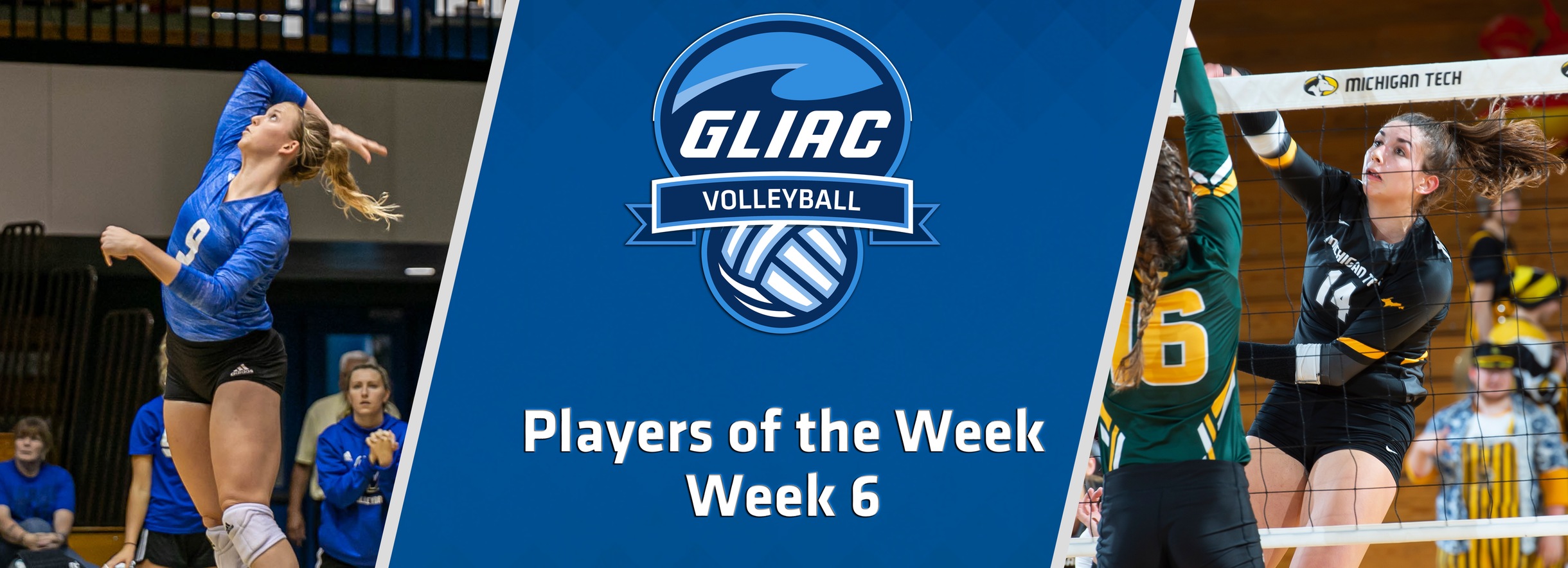 GVSU's Thompson, MTU's Ghormley Claim GLIAC Volleyball Players of the Week