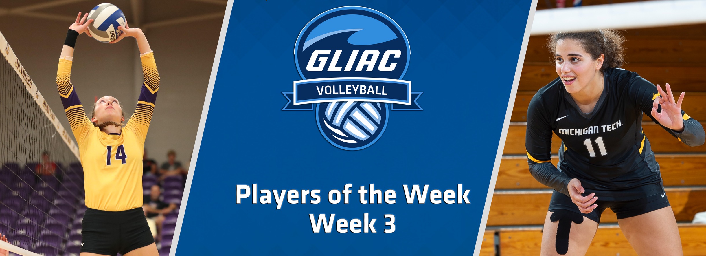 AU's Peck, MTU's De Marchi Earn GLIAC Volleyball Players of the Week