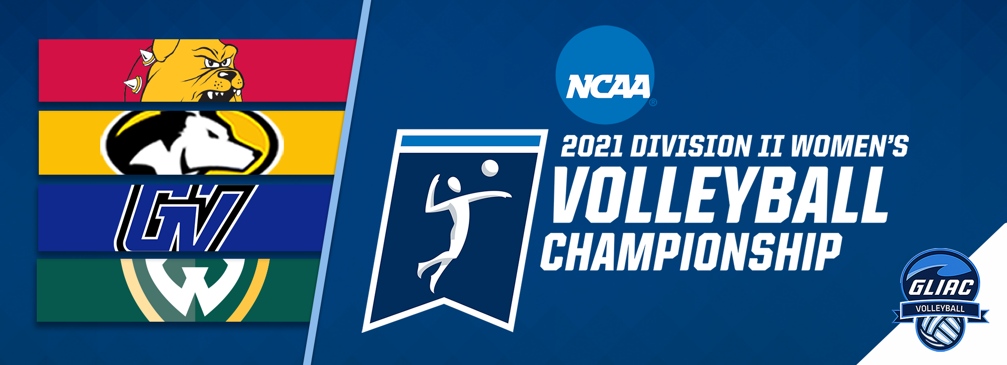 Four GLIAC teams receive bids to NCAA Division II Volleyball Championship