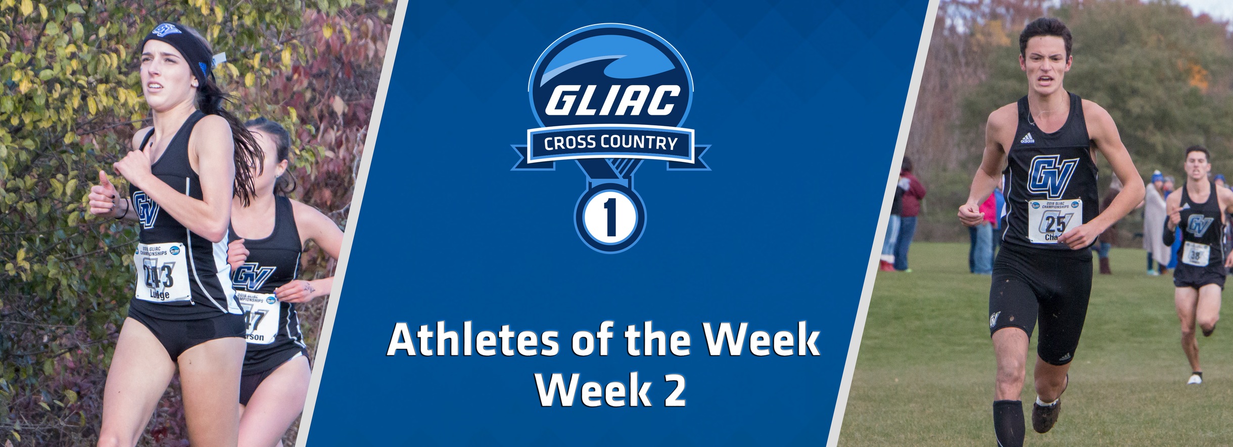 Grand Valley's Chada and Ludge Sweep GLIAC Cross Country Athlete of the Week Accolades