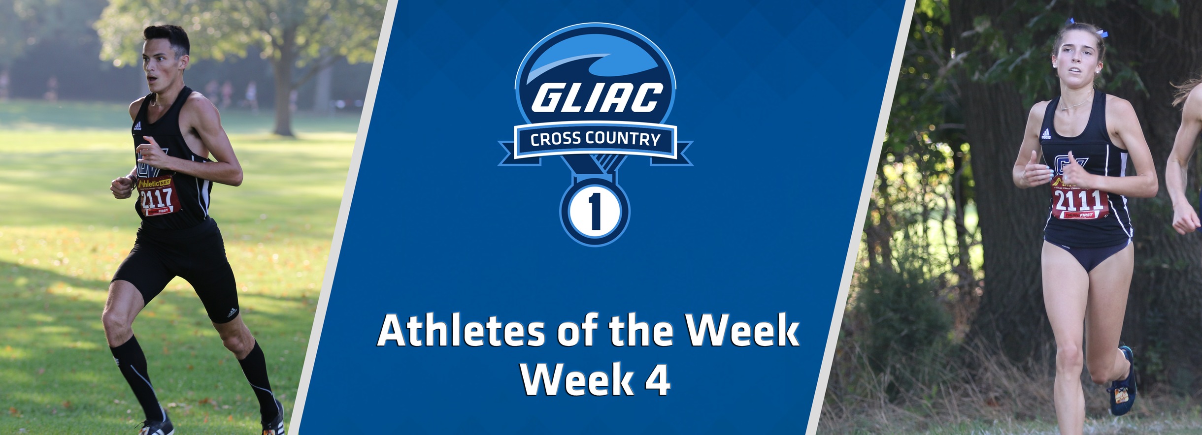 GVSU's Chada and Ludge Earn GLIAC Cross Country Athlete of the Week Accolades