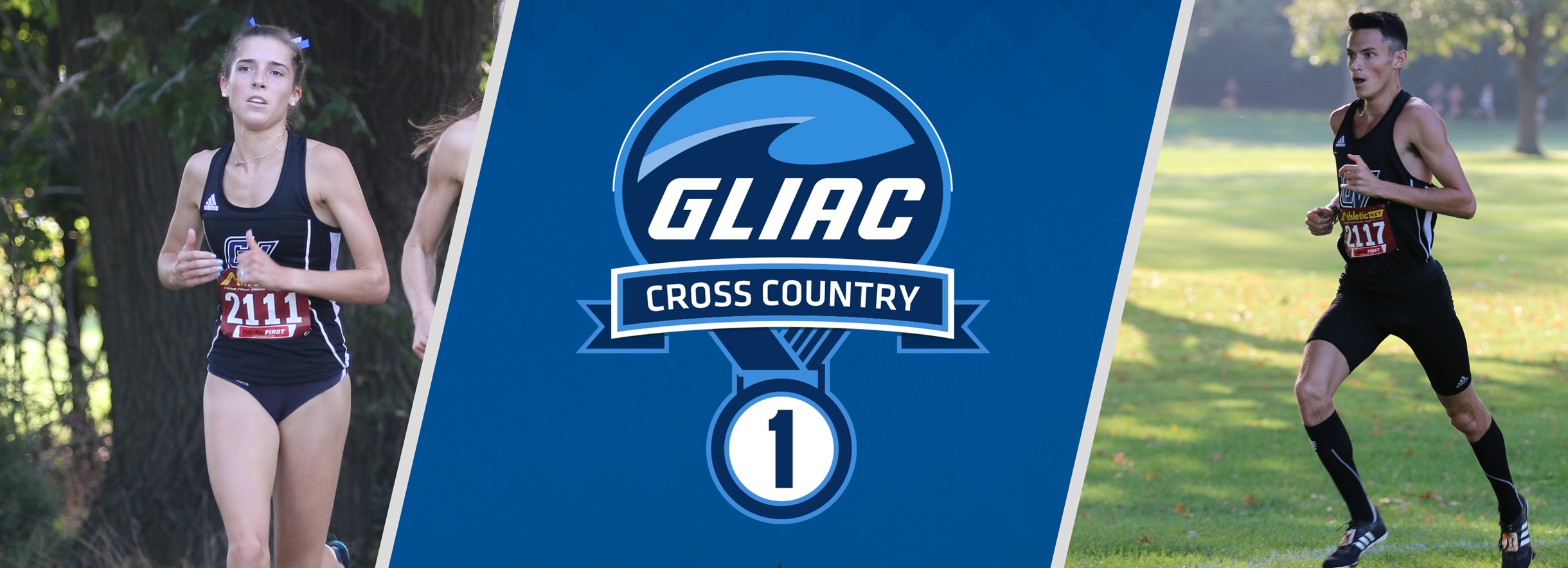 GVSU's Ludge and Chada Earn GLIAC Cross Country Athlete of the Week Accolades