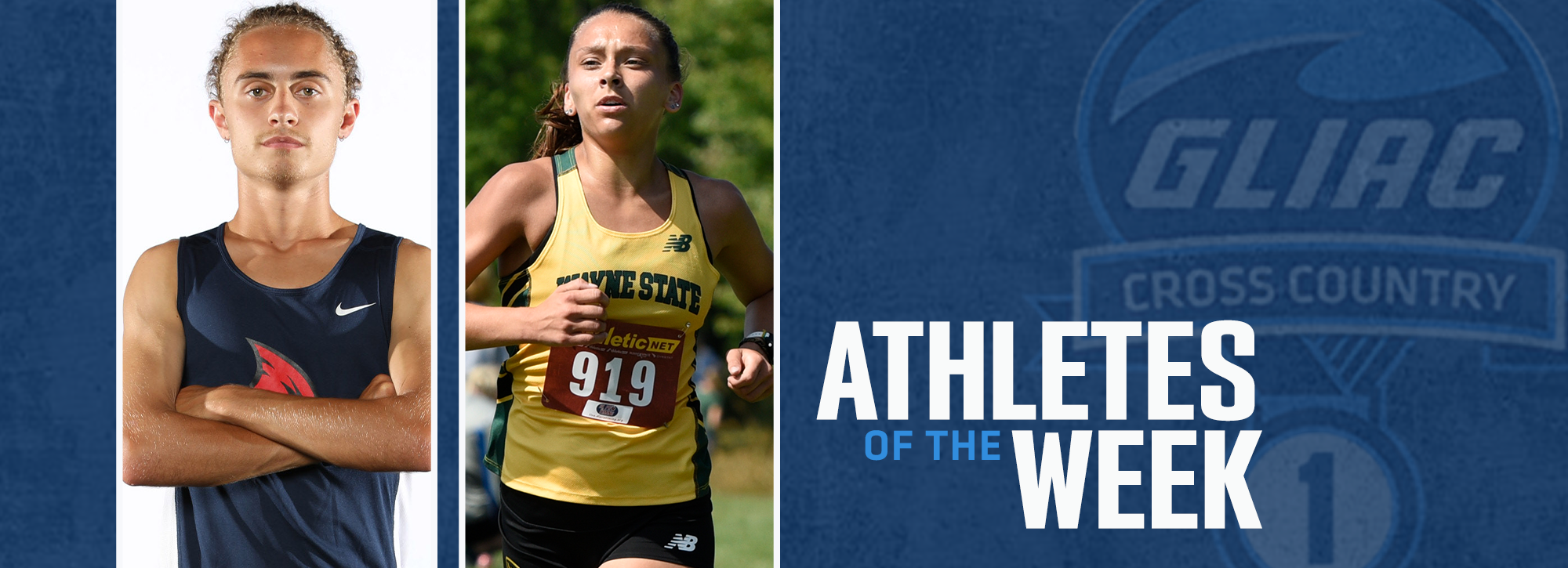 SVSU's Brown and WSU's Justice earn athlete of the week recognition in cross country