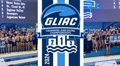 Grand Valley State men and women capture team titles at 2024 GLIAC Swimming & Diving Championships